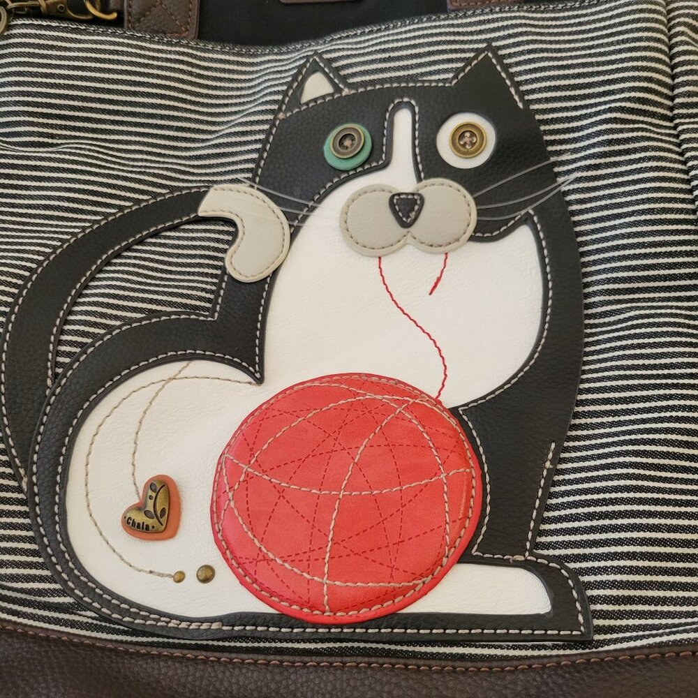 CHALA Fat Cat Work Tote Bag With Adjustable Strap - Picture 6 of 10